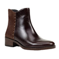 Dark Brown - Front - Geox Womens-Ladies D Camexia Suede Ankle Boots