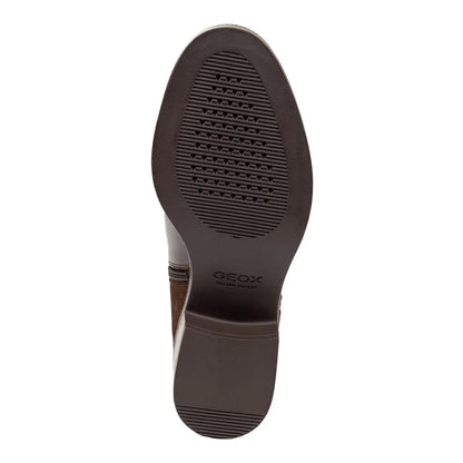 Dark Brown - Pack Shot - Geox Womens-Ladies D Camexia Suede Ankle Boots