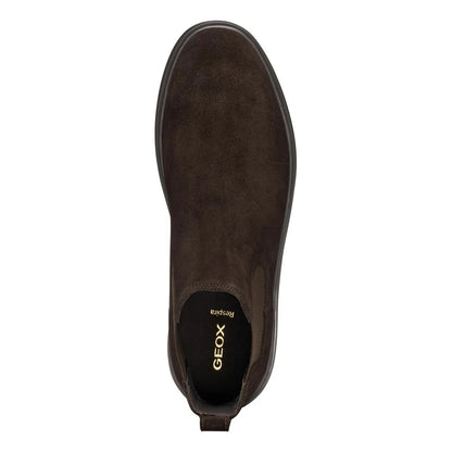 Dark Brown - Lifestyle - Geox Mens U Massimiano B Suede Chelsea Boots