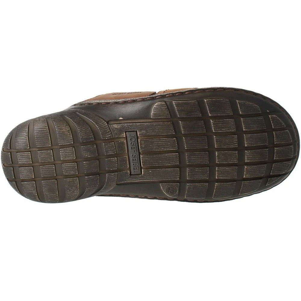 Nut Brown - Side - Josef Seibel Mens Logan 38 Leather Sandals