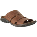 Nut Brown - Front - Josef Seibel Mens Logan 38 Leather Sandals