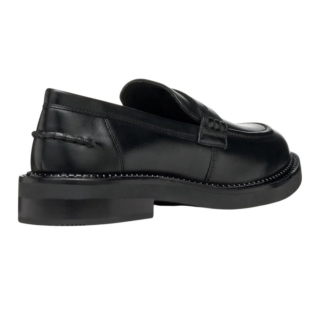 Black - Back - Geox Womens-Ladies D Serilda E Leather Loafers