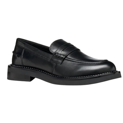 Black - Front - Geox Womens-Ladies D Serilda E Leather Loafers