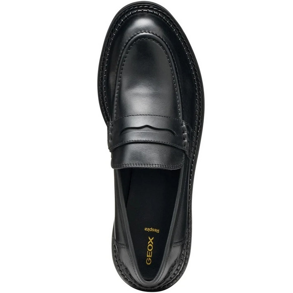 Black - Side - Geox Womens-Ladies D Serilda E Leather Loafers