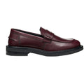 Wine - Side - Geox Womens-Ladies D Serilda E Leather Loafers