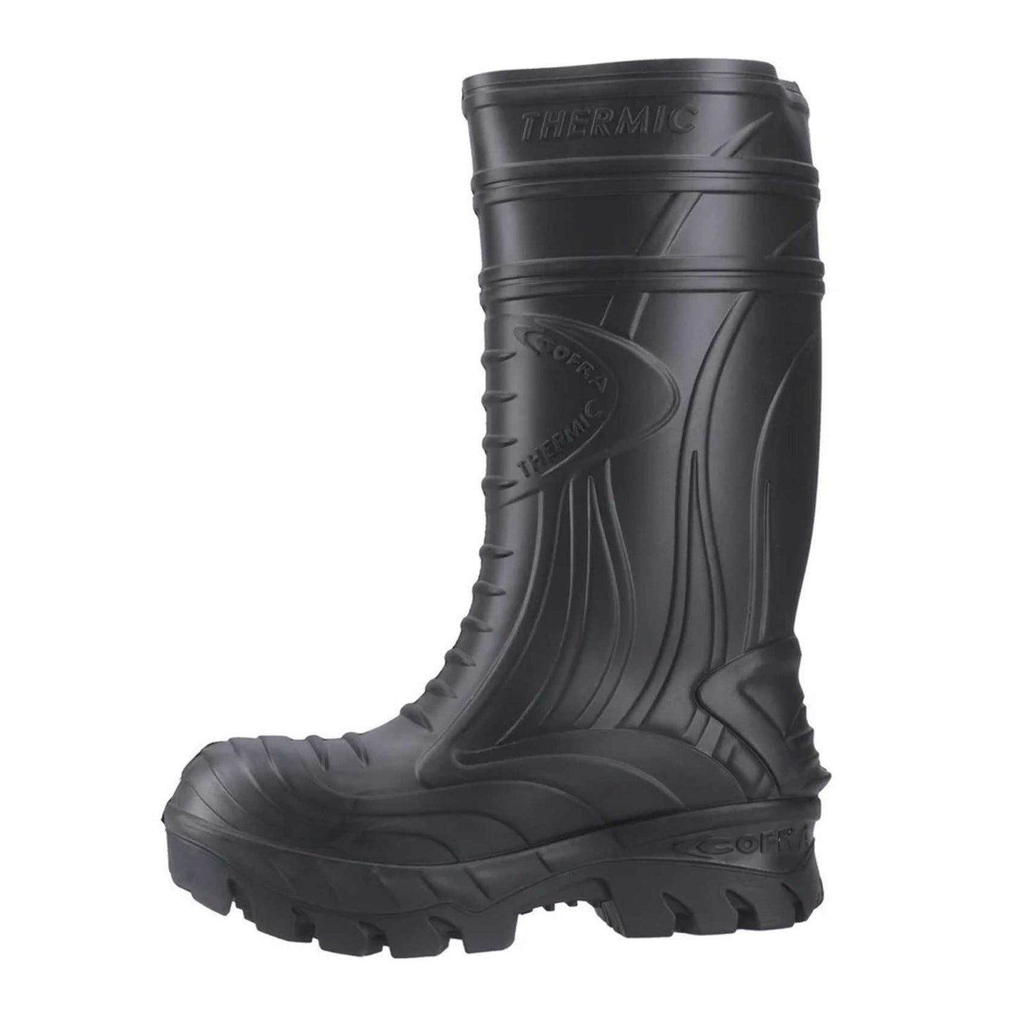 Black - Side - Cofra Mens Thermic Wellington Boots