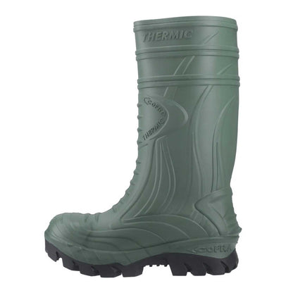Green - Side - Cofra Mens Thermic Wellington Boots