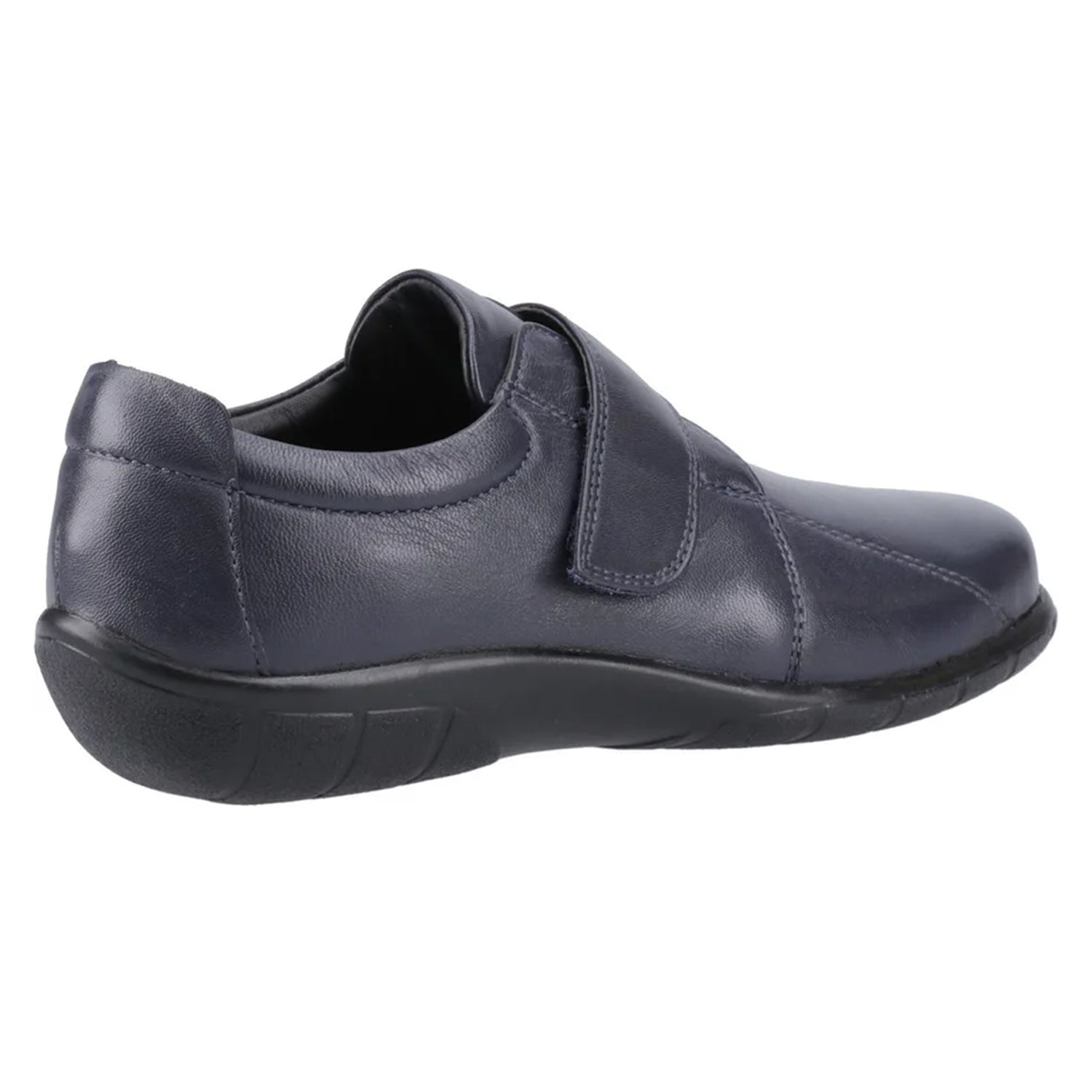 Navy - Back - Fleet & Foster Womens-Ladies Dorothy Shoes