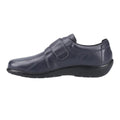 Navy - Side - Fleet & Foster Womens-Ladies Dorothy Shoes