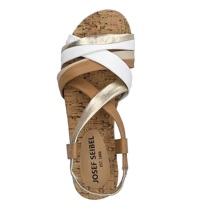 Camel - Pack Shot - Josef Seibel Womens-Ladies Henriette Leather Sandals