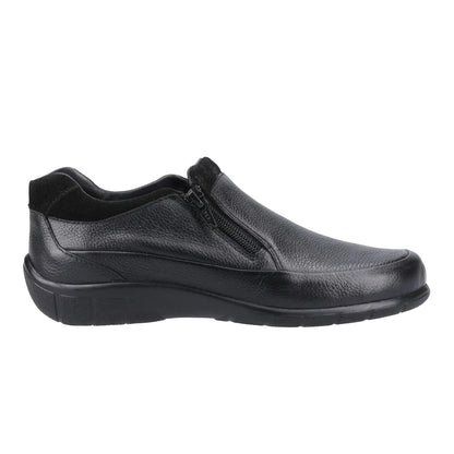 Black - Side - Fleet & Foster Womens-Ladies Gladys Shoes