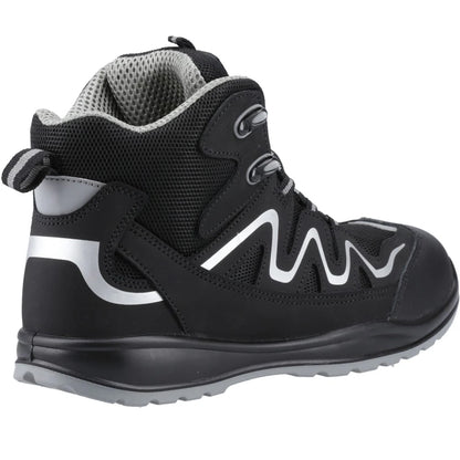 Black - Back - Centek Unisex Adult Safety Boots
