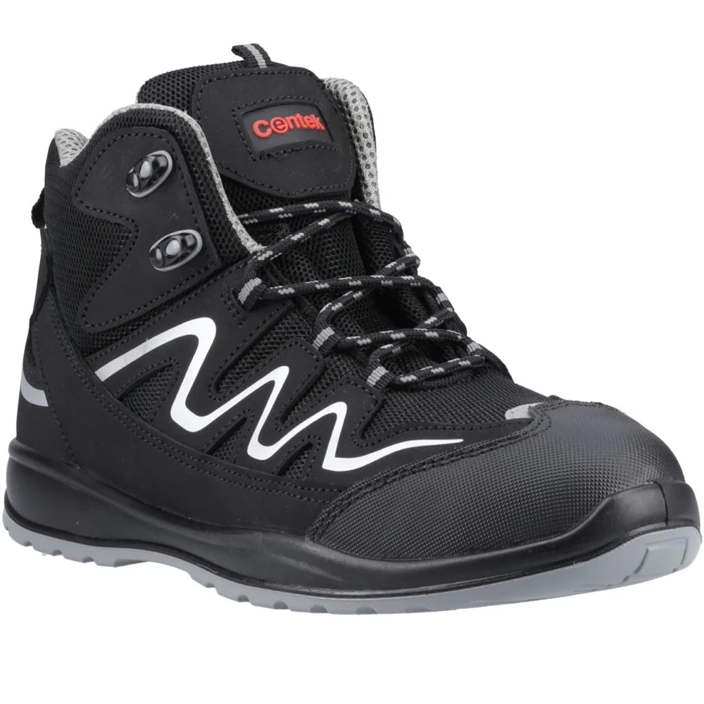 Black - Front - Centek Unisex Adult Safety Boots
