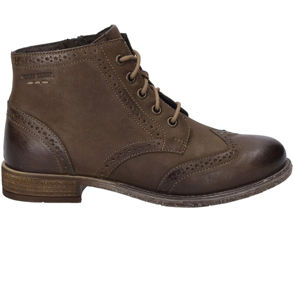 Camel Brown - Lifestyle - Josef Seibel Womens-Ladies Sienna 75 Leather Ankle Boots