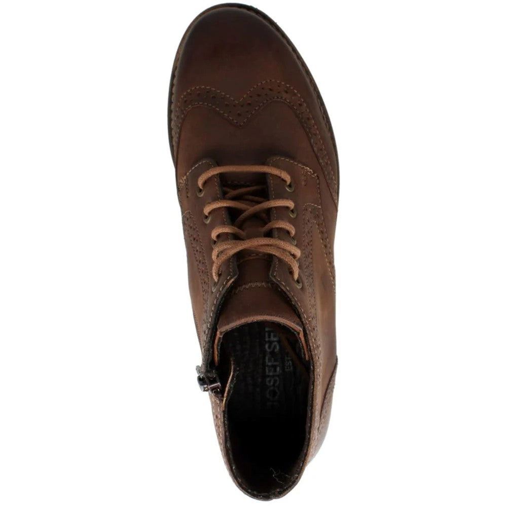 Camel Brown - Close up - Josef Seibel Womens-Ladies Sienna 75 Leather Ankle Boots