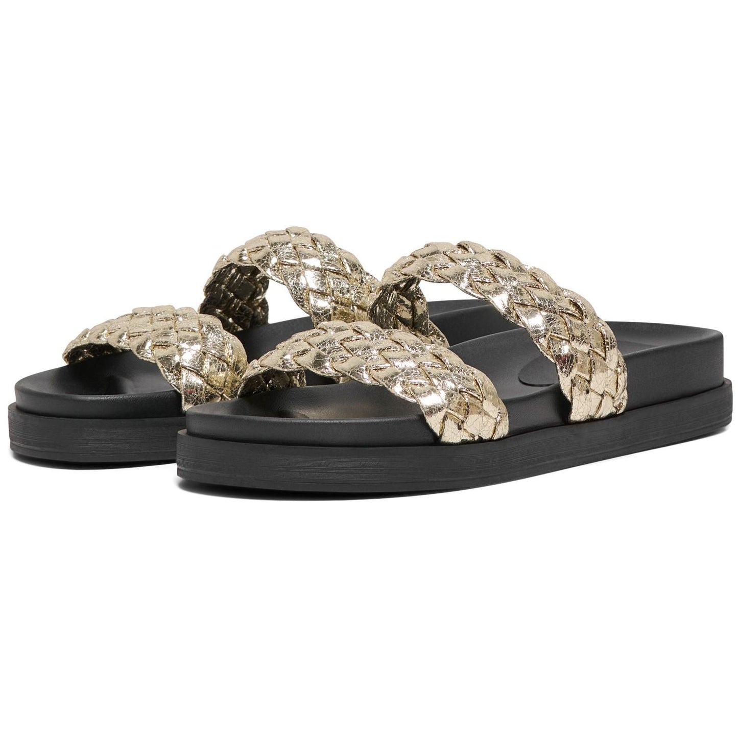 Gold - Front - Only Womens-Ladies Onlminnie-16 Sandals
