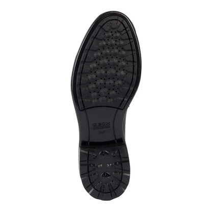 Black - Pack Shot - Geox Womens-Ladies Walk Pleasure Leather Moccasins