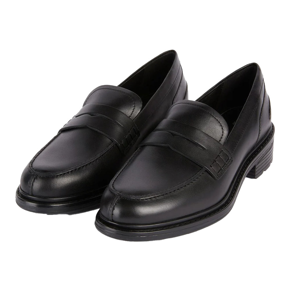 Wine - Front - Geox Womens-Ladies Walk Pleasure Leather Moccasins