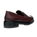 Wine - Side - Geox Womens-Ladies Walk Pleasure Leather Moccasins
