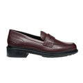 Wine - Lifestyle - Geox Womens-Ladies Walk Pleasure Leather Moccasins