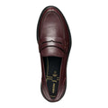 Wine - Pack Shot - Geox Womens-Ladies Walk Pleasure Leather Moccasins