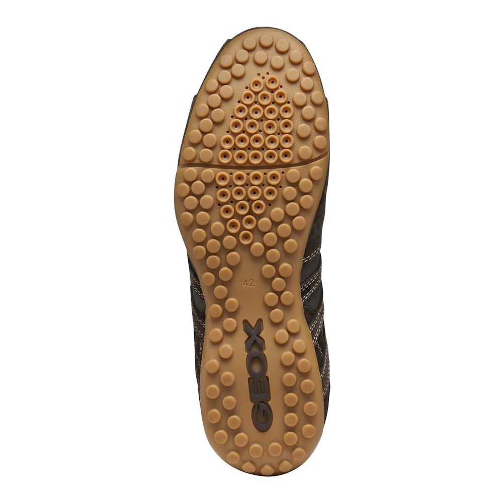 Dark Brown - Lifestyle - Geox Mens U Snake Trainers