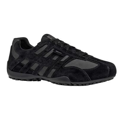 Black - Front - Geox Mens U Snake Trainers