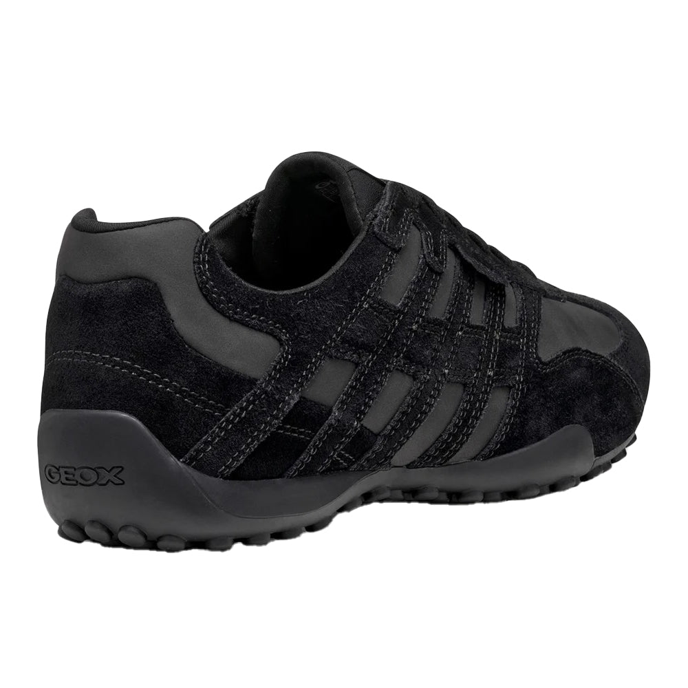 Black - Back - Geox Mens U Snake Trainers