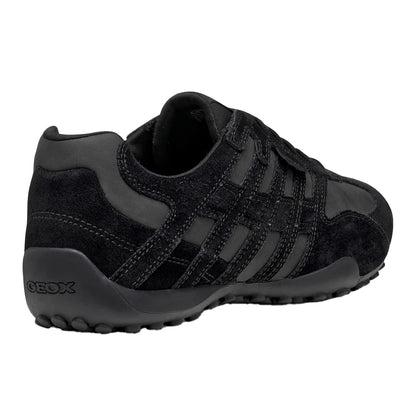 Black - Back - Geox Mens U Snake Trainers