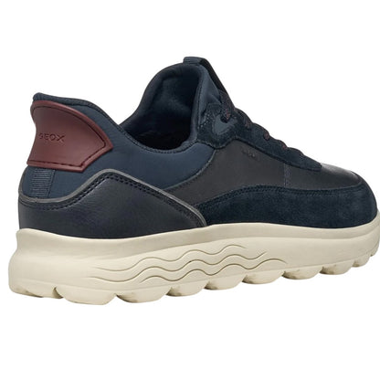 Navy - Back - Geox Mens Spherica Plus Trainers