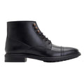 Black - Side - Base London Mens Duke Leather Ankle Boots