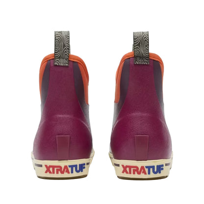 Fig - Back - Xtratuf Womens-Ladies Camping Ankle Deck Boots