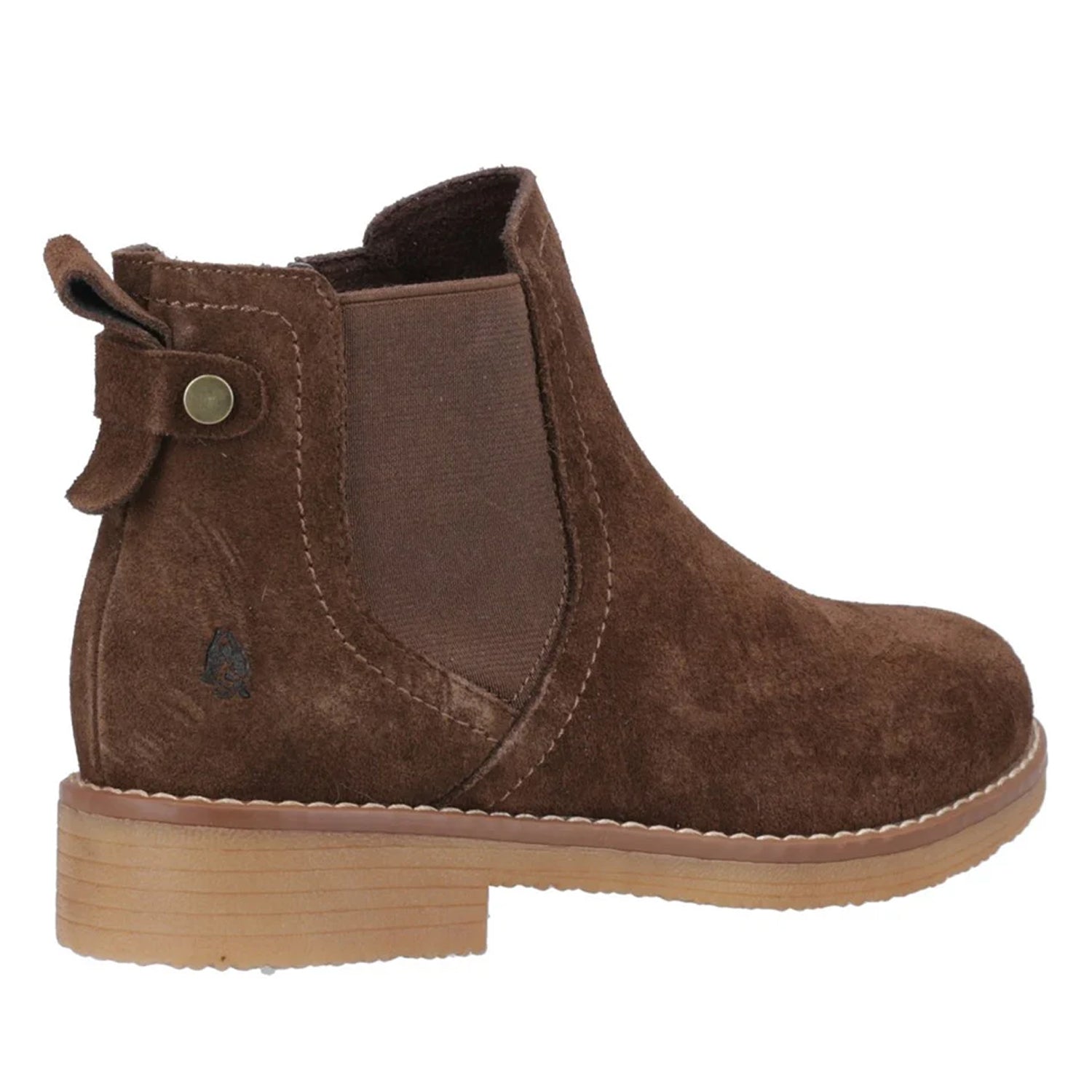 Chocolate - Back - Hush Puppies Womens-Ladies Maddy Suede Ankle Boots