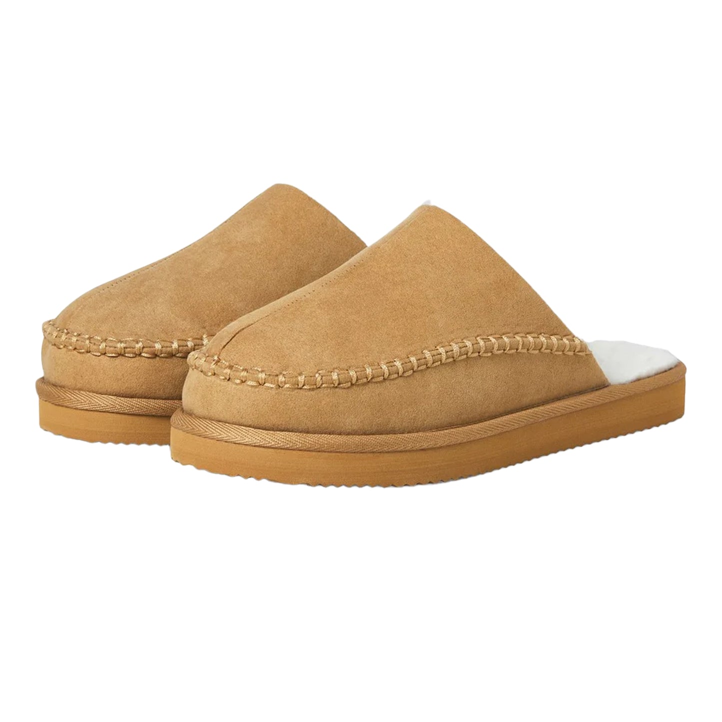 Cognac - Front - Jack And Jones Mens Manor Moc Mules