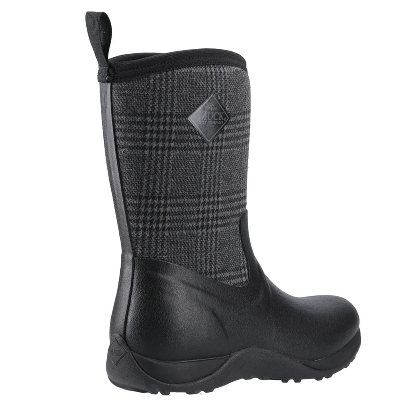Black - Back - Muck Boots Womens-Ladies Arctic Weekend Pull-On Wellington Boots