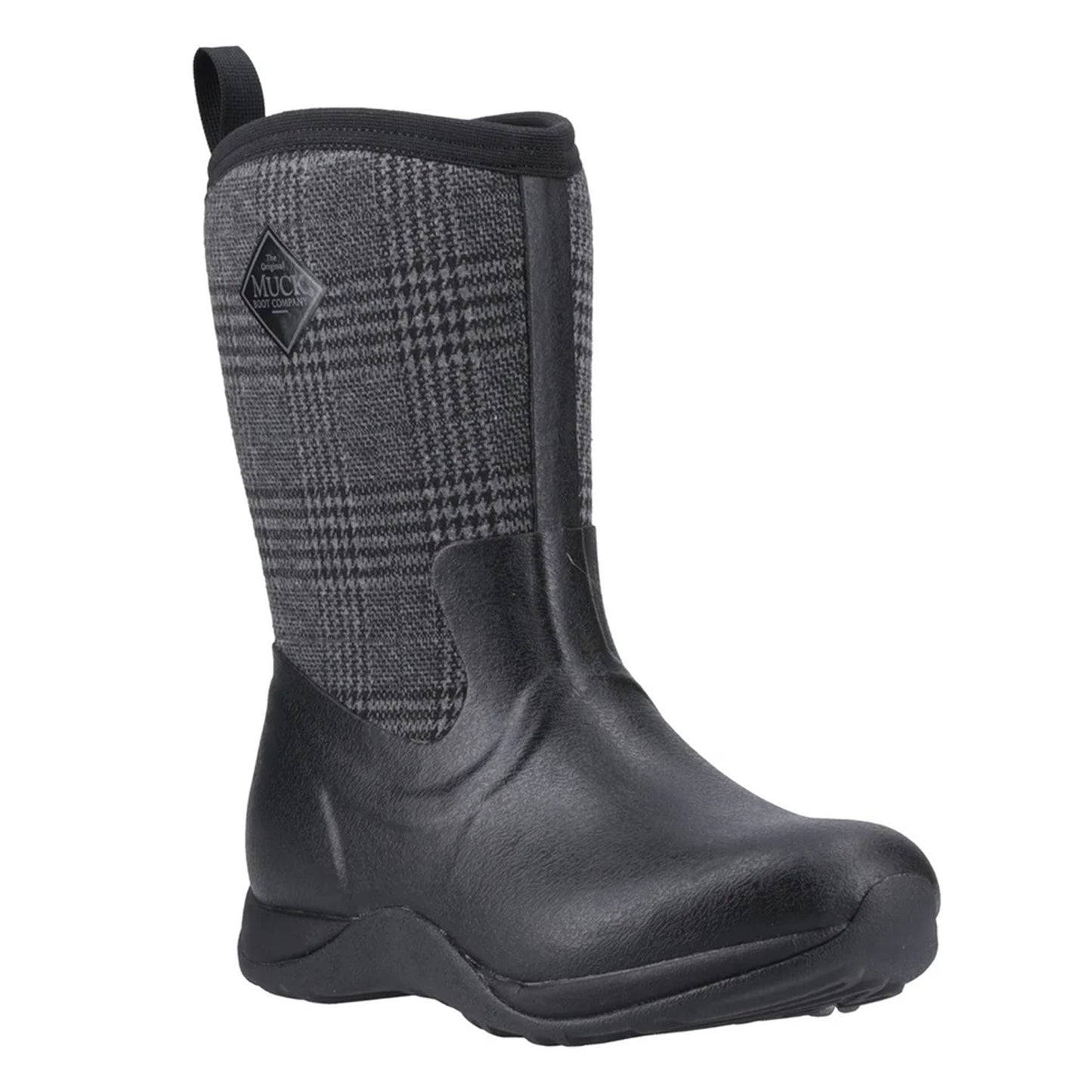 Black - Front - Muck Boots Womens-Ladies Arctic Weekend Pull-On Wellington Boots