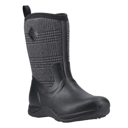 Black - Front - Muck Boots Womens-Ladies Arctic Weekend Pull-On Wellington Boots