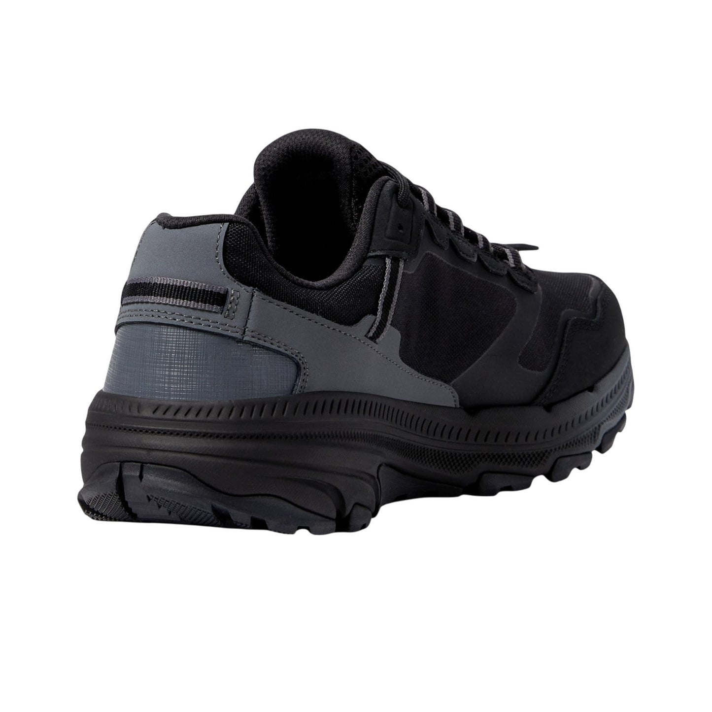 Black-Charcoal - Back - Skechers Womens-Ladies Go Run Trail Altitude 2.0 Pine Ridge Leather Trainers