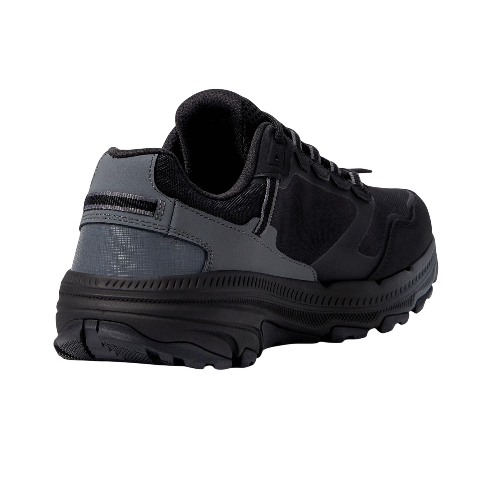Black-Charcoal - Back - Skechers Womens-Ladies Go Run Trail Altitude 2.0 Pine Ridge Leather Trainers