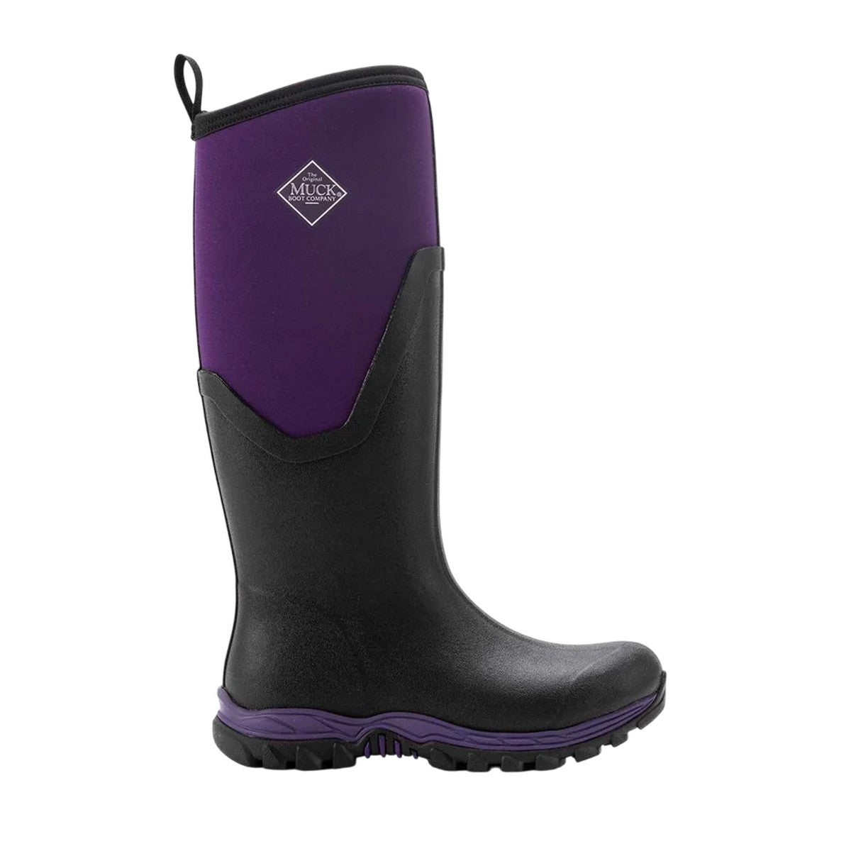 Black-Acai - Side - Muck Boots Womens-Ladies Arctic Sport II Tall Wellington Boots