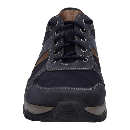 Dark Blue - Pack Shot - Josef Seibel Mens Leroy 56 Leather Trainers