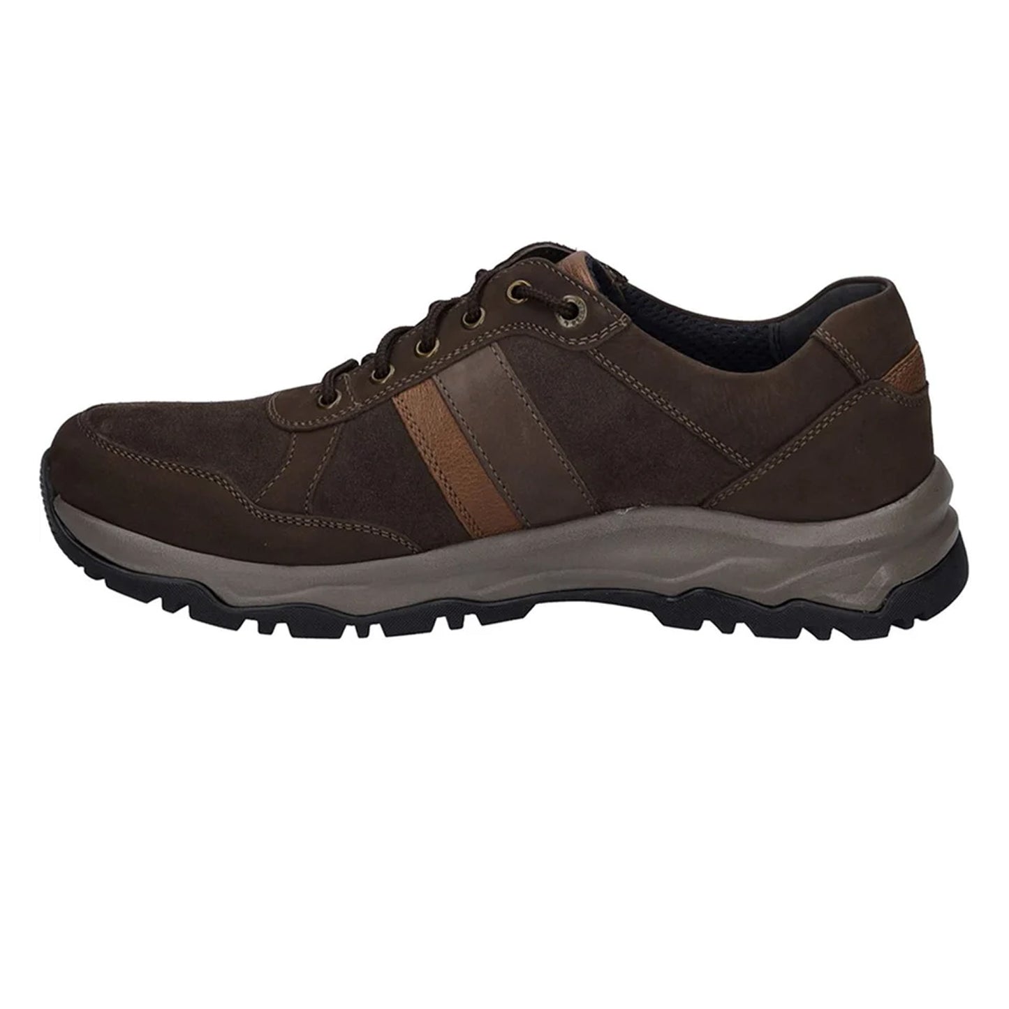 Brown - Side - Josef Seibel Mens Leroy 56 Leather Trainers