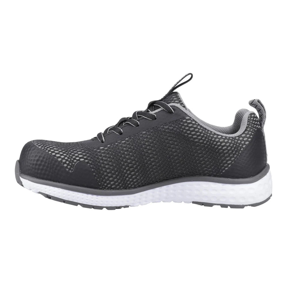 Black - Side - Amblers Womens-Ladies 615C Safety Trainers