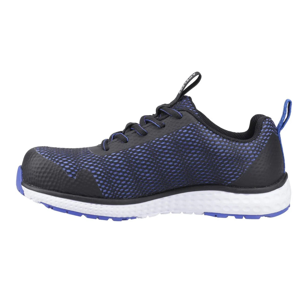 Blue - Side - Amblers Womens-Ladies 615C Safety Trainers