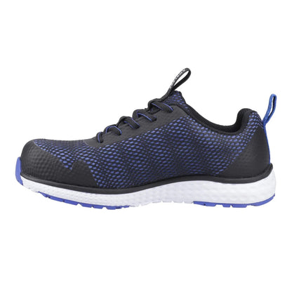 Blue - Side - Amblers Womens-Ladies 615C Safety Trainers