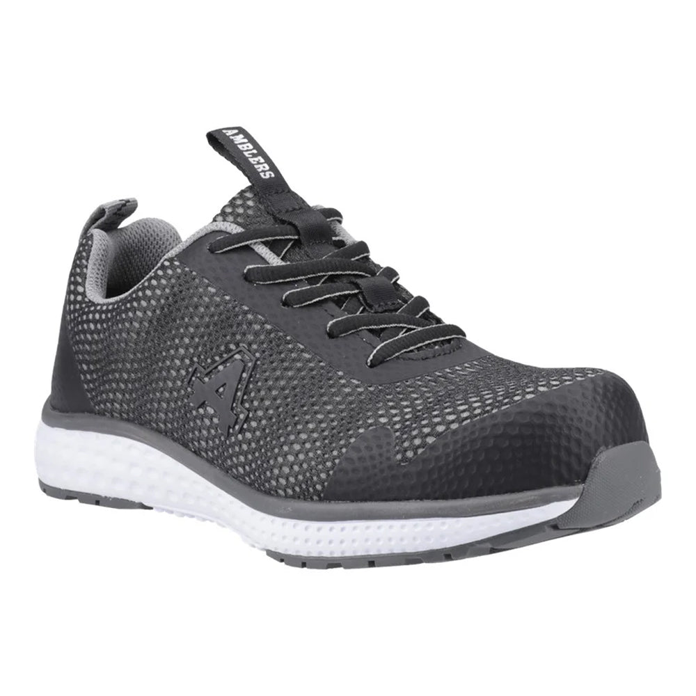 Black - Front - Amblers Womens-Ladies 615C Safety Trainers
