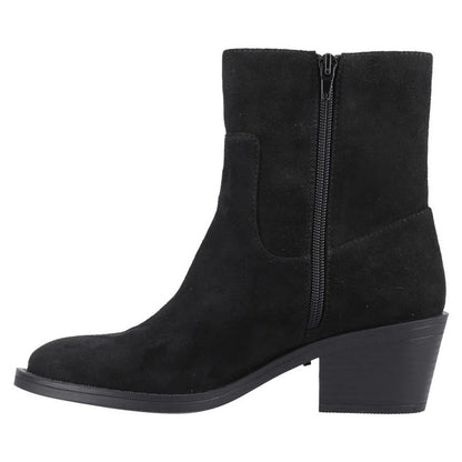 Black - Side - Rocket Dog Womens-Ladies Yankee Tassel Cowboy Boots