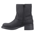Black - Side - Rocket Dog Womens-Ladies Nino Mid Cut Biker Boots