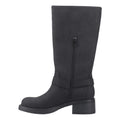 Black - Side - Rocket Dog Womens-Ladies Nash Tall Biker Boots