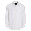 Bright White - Front - Jack And Jones Mens Linen Shirt